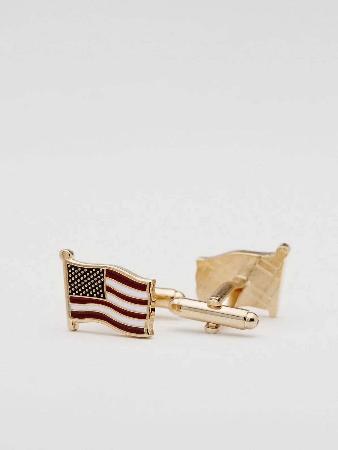 Manchetknapper "USA FLAG" i farven gylden