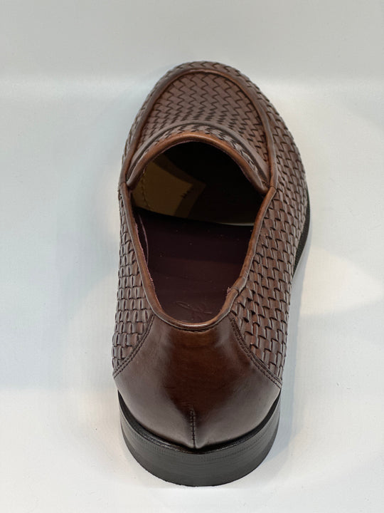 Flettet herreloafer i BRUN