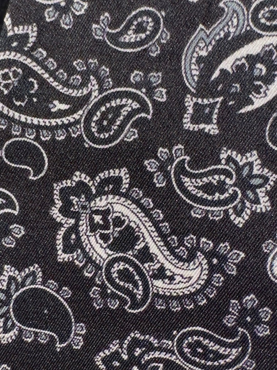 Sort med Hvid Paisley