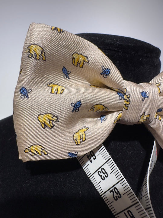 Bow Prebundet Isbjørn Beige Silke