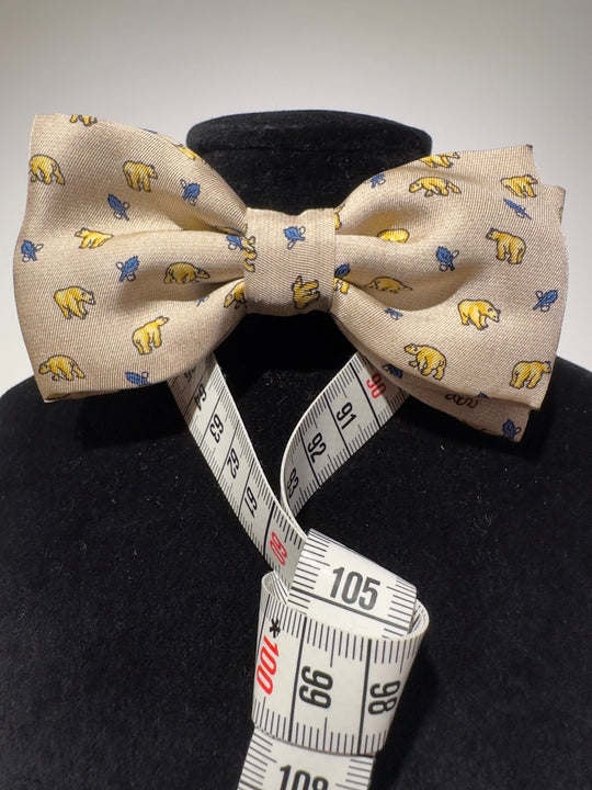 Bow Prebundet Isbjørn Beige Silke