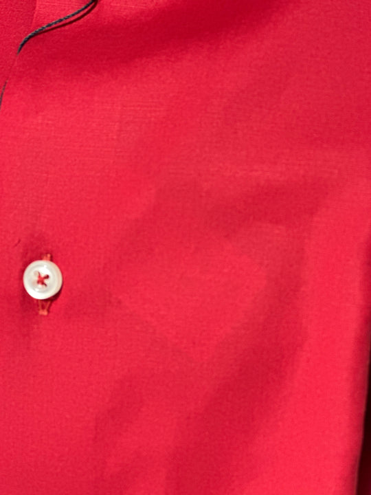 David K. Skjorte Rød i 100% Bomuld