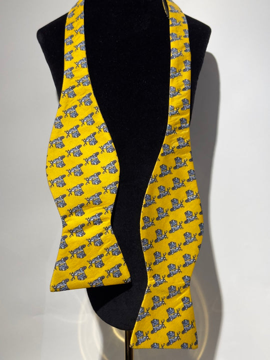 Gul med Lyseblå Vespa Scooter