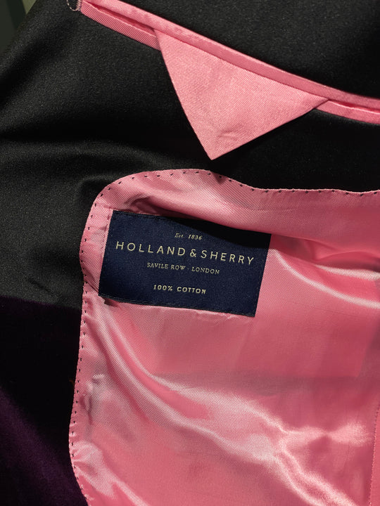 David K. Velour Herre Smoking Lilla Af Detalje