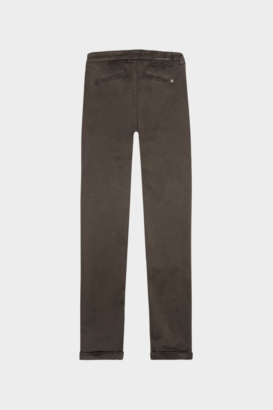 Chinos LUIS Regular fit i farven: COFFEE