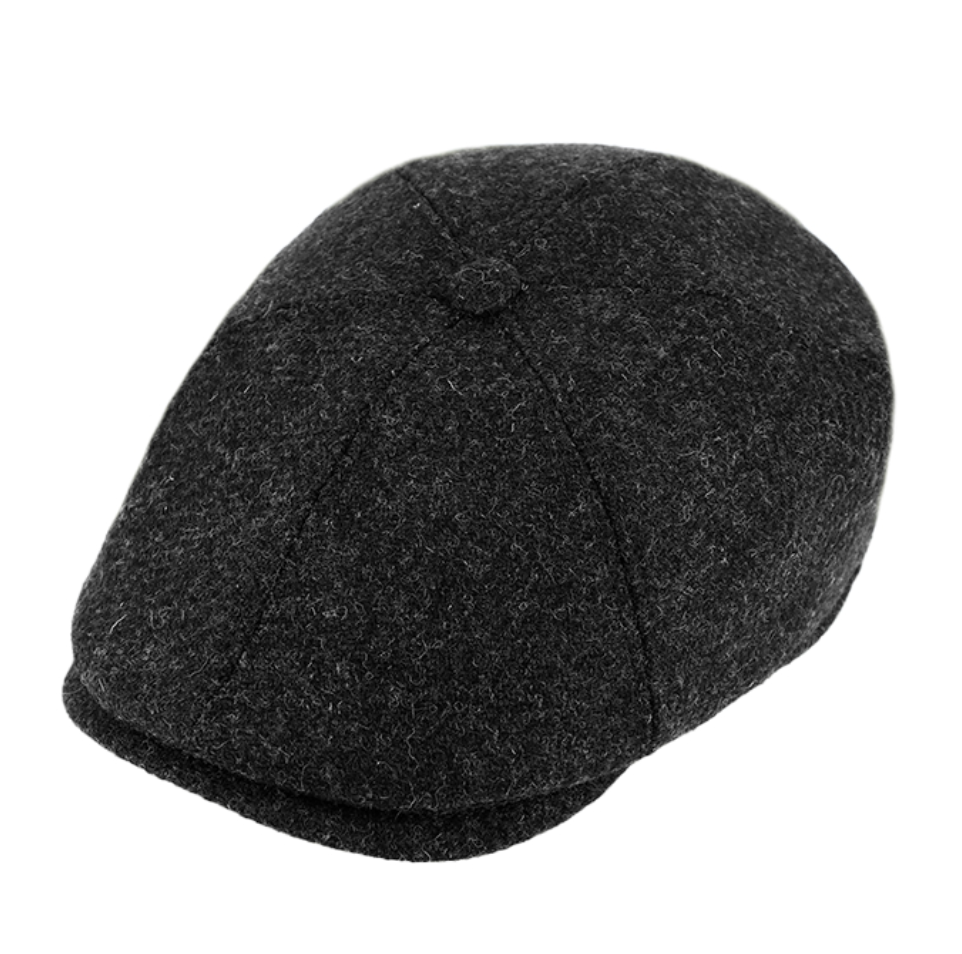 Hat - 6-Panel Sixpence / Flatcap - Antracit