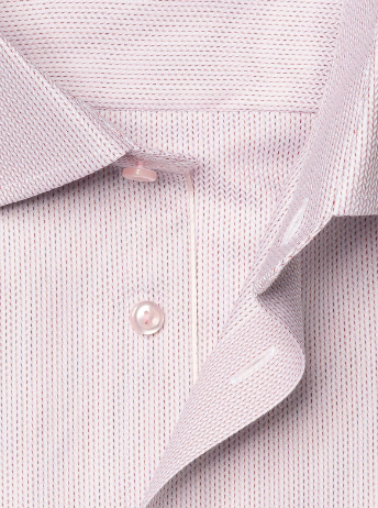 Herreskjorte fra ETON i Pink Semi Solid Signature Twill