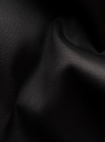 Sort og grå Jacquard Eton Herreskjorte med kontrast på front