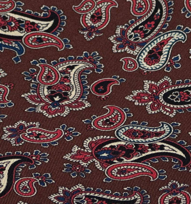 Lommeklud Brun og Paisley
