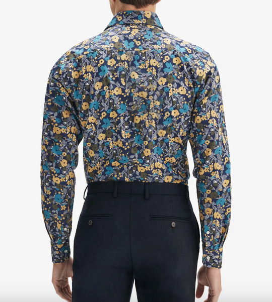 John Henric Skjorte bå med blomster