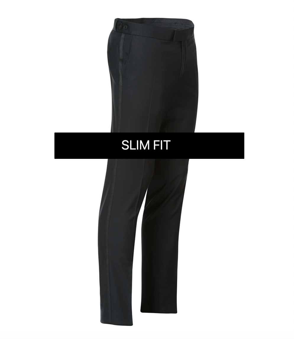Smokingbukser DEXTER italiensk uld slank/slim