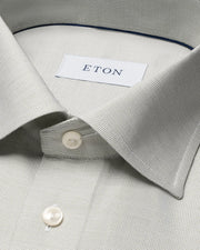 Herreskjorte fra Eton i lysegrøn mønstret