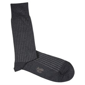 Grå Stribede strømper 41-44