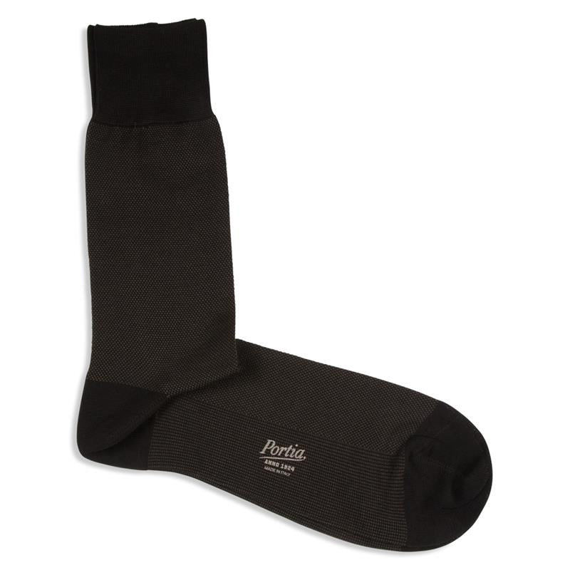 Brune prikkede Strømper 43-45