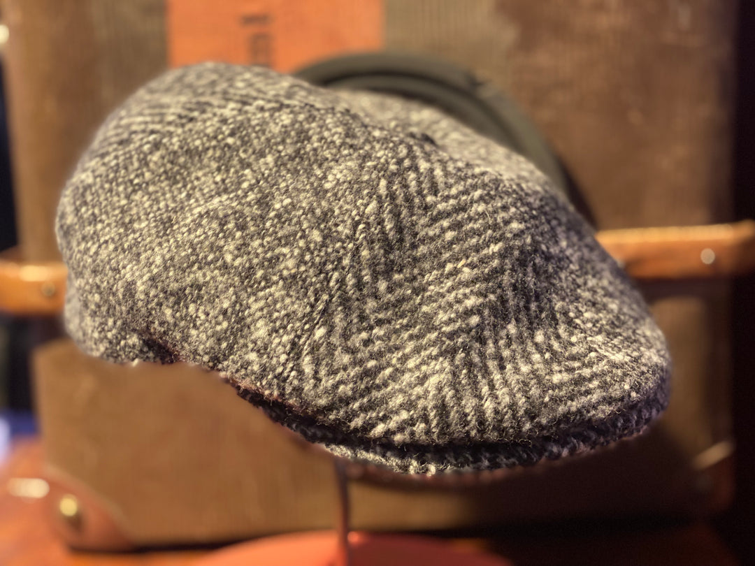 Hat - Paperboy Sixpence / Flatcap Sildeben - Grå