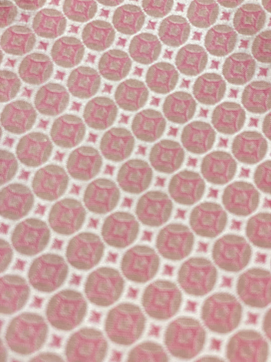 Charmeklud Pink skindende med tone i tone mønster