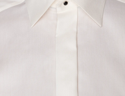 Offwhite Eton skjorte med skjult front og dobbeltmanchet - Contemp. Fit