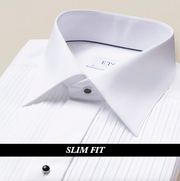 Eton Smokingskjorte med Plissé og synlige knapper - Slim fit