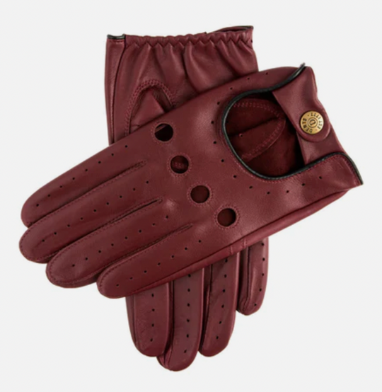 Dents Kørerhandsker - vinrød/Sort