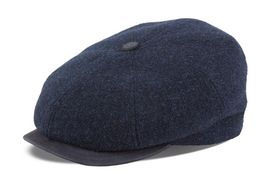 Hat - Sixpence / Flatcap Shetland - Blå