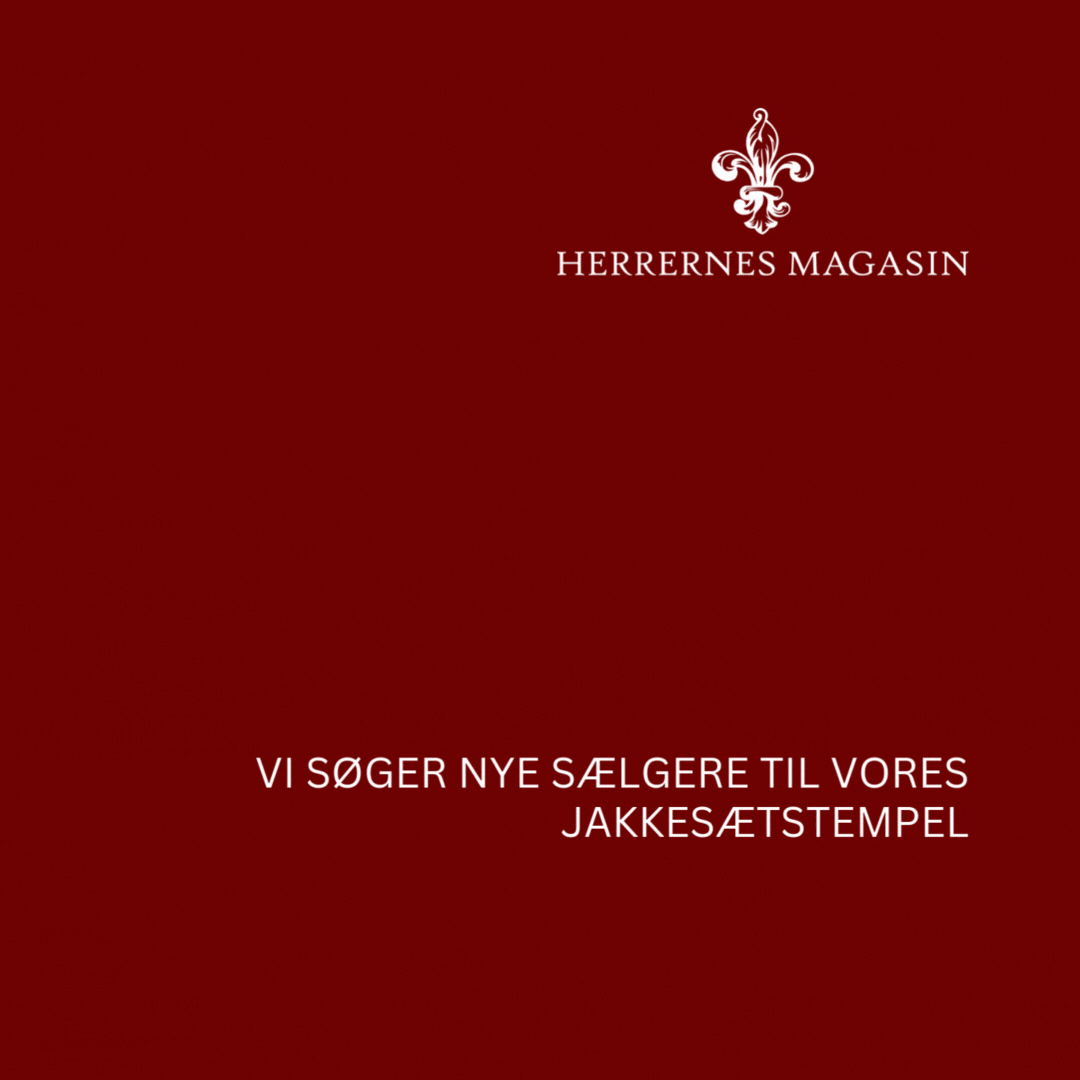 Vi søger 2 x deltids-sælgere til jakkesæts­templet