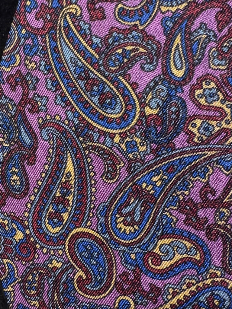 Lilla med blå og gul Paisley