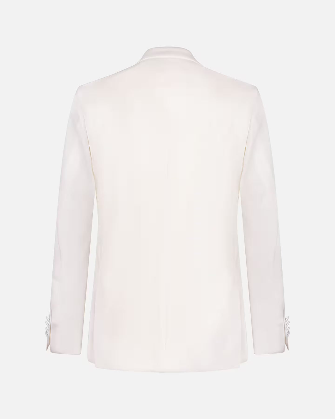Dinner jacket i off-white med spids revers