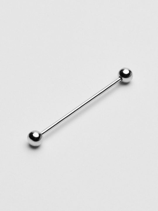 Skjortenål til skjorte med Pin-Collar -SØLV RUND