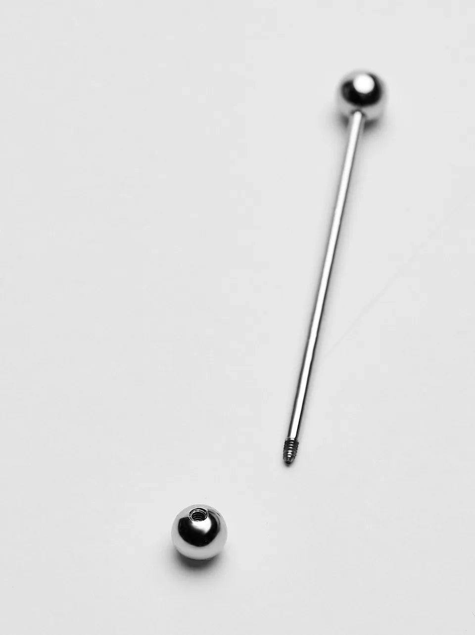 Skjortenål til skjorte med Pin-Collar -SØLV RUND