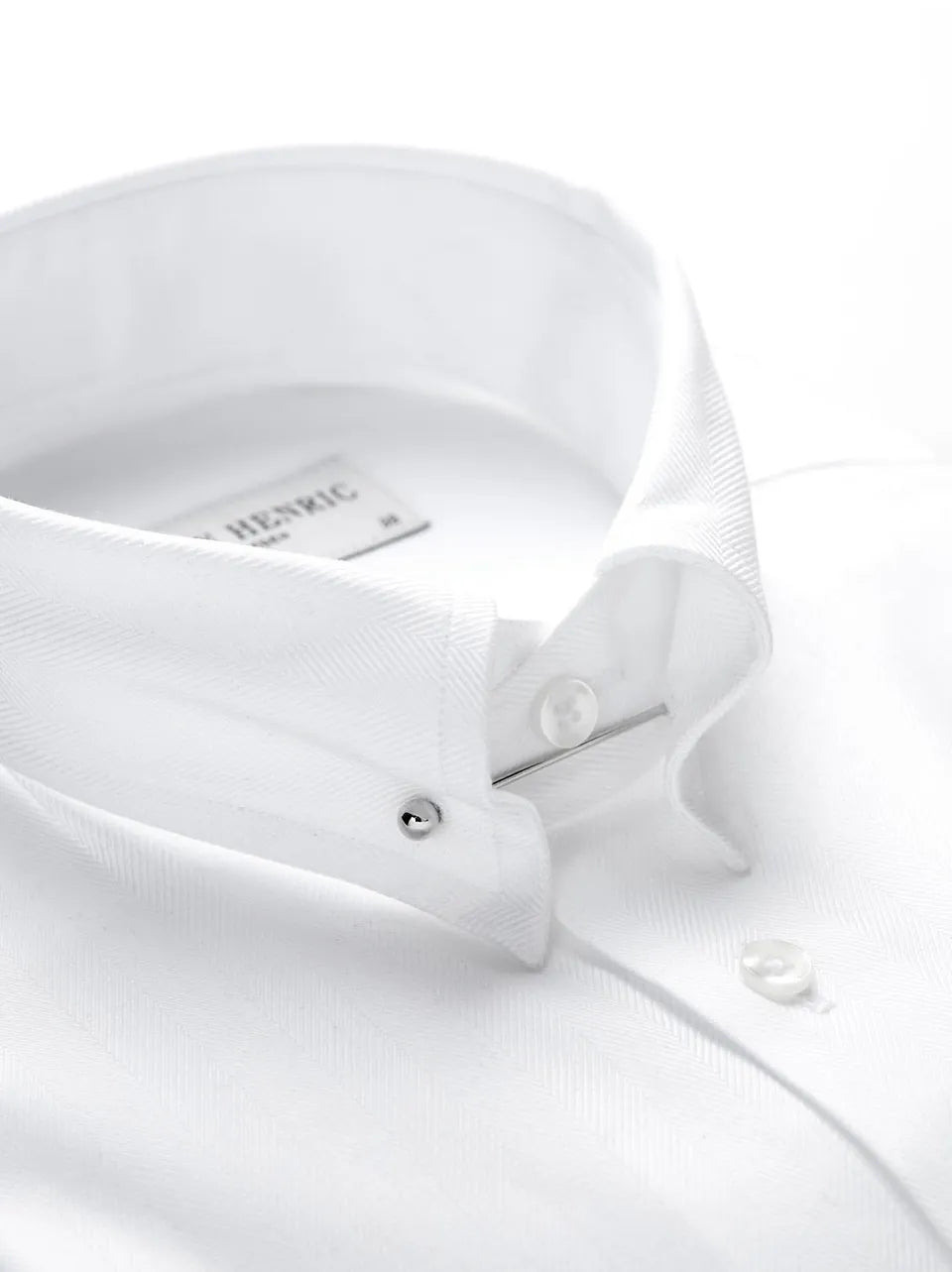 Skjortenål til skjorte med Pin-Collar -SØLV RUND