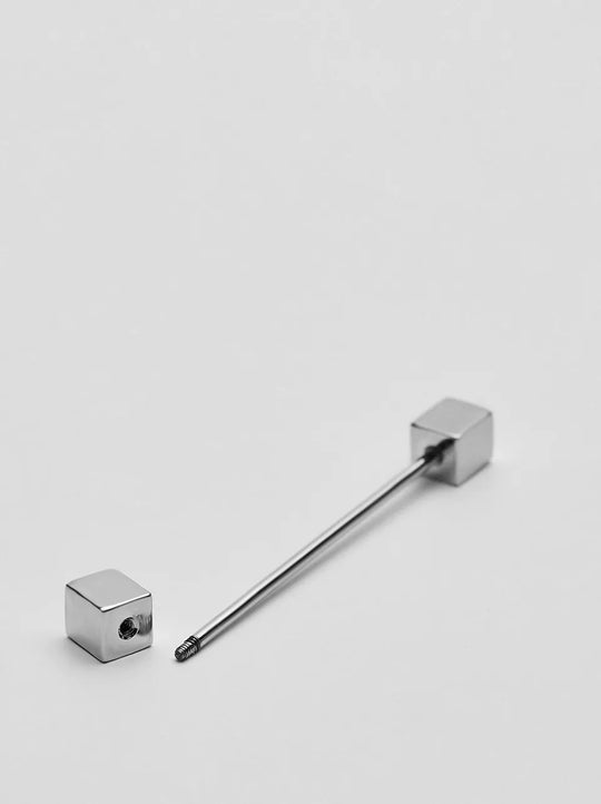 Skjortenål til skjorte med Pin-Collar -SØLV RUND