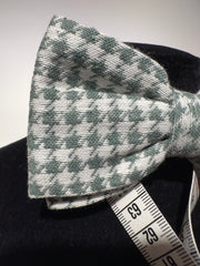 Bow Prebundet Grøn Houndstooth