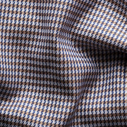 Eton herreskjorte i brunt Houndstooth mønster