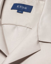Bowlingskjorte i 100% silke fra Eton med palmeprint