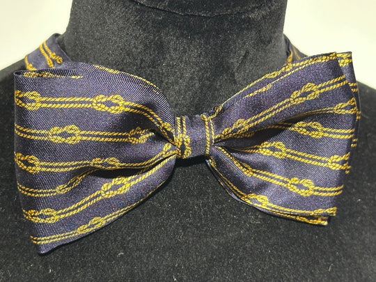 Navy med gyldent knob