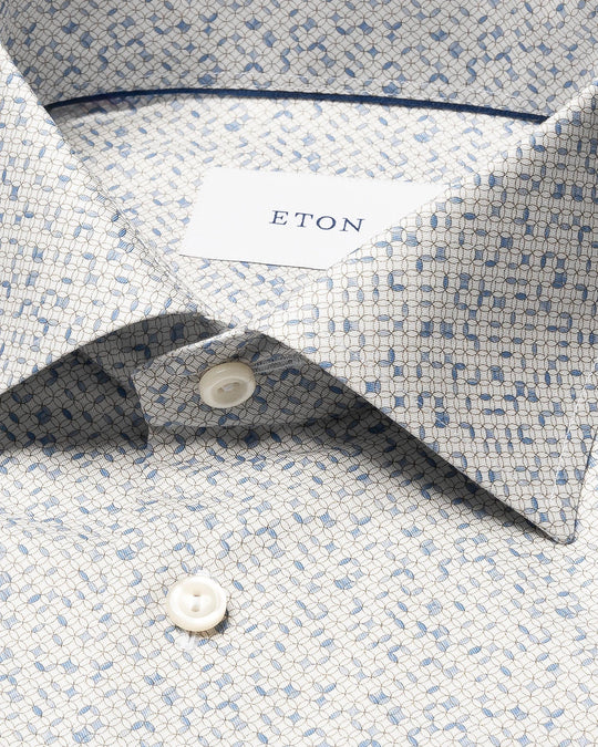 Eton herreskjorte geometric signature twill