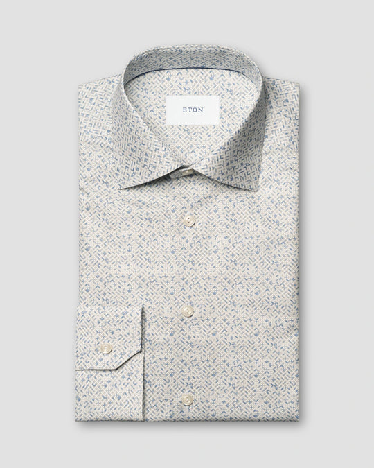 Eton herreskjorte geometric signature twill
