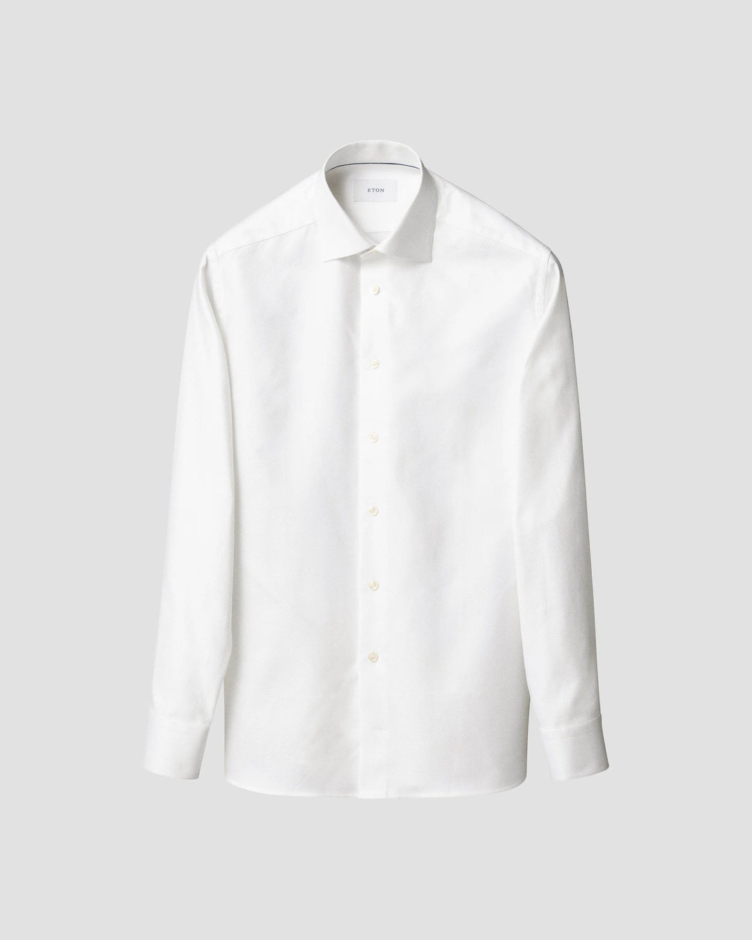 hvid solid king twill shirt fra eton - slim fit