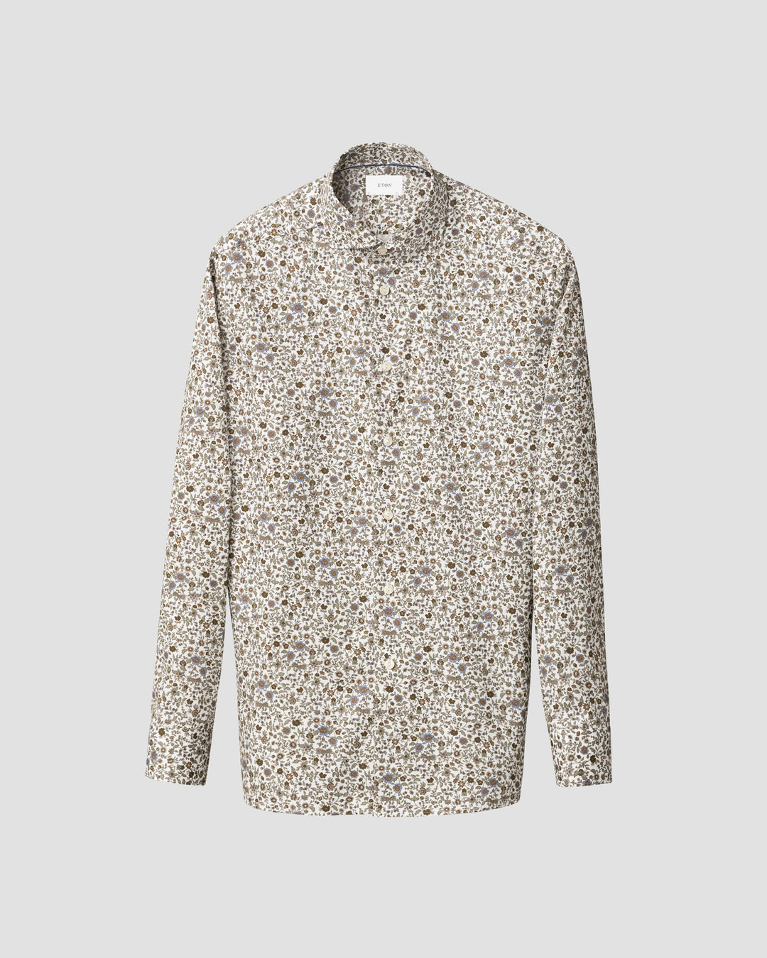 Floral Print Signature Twill Shirt fra eton - slim fit