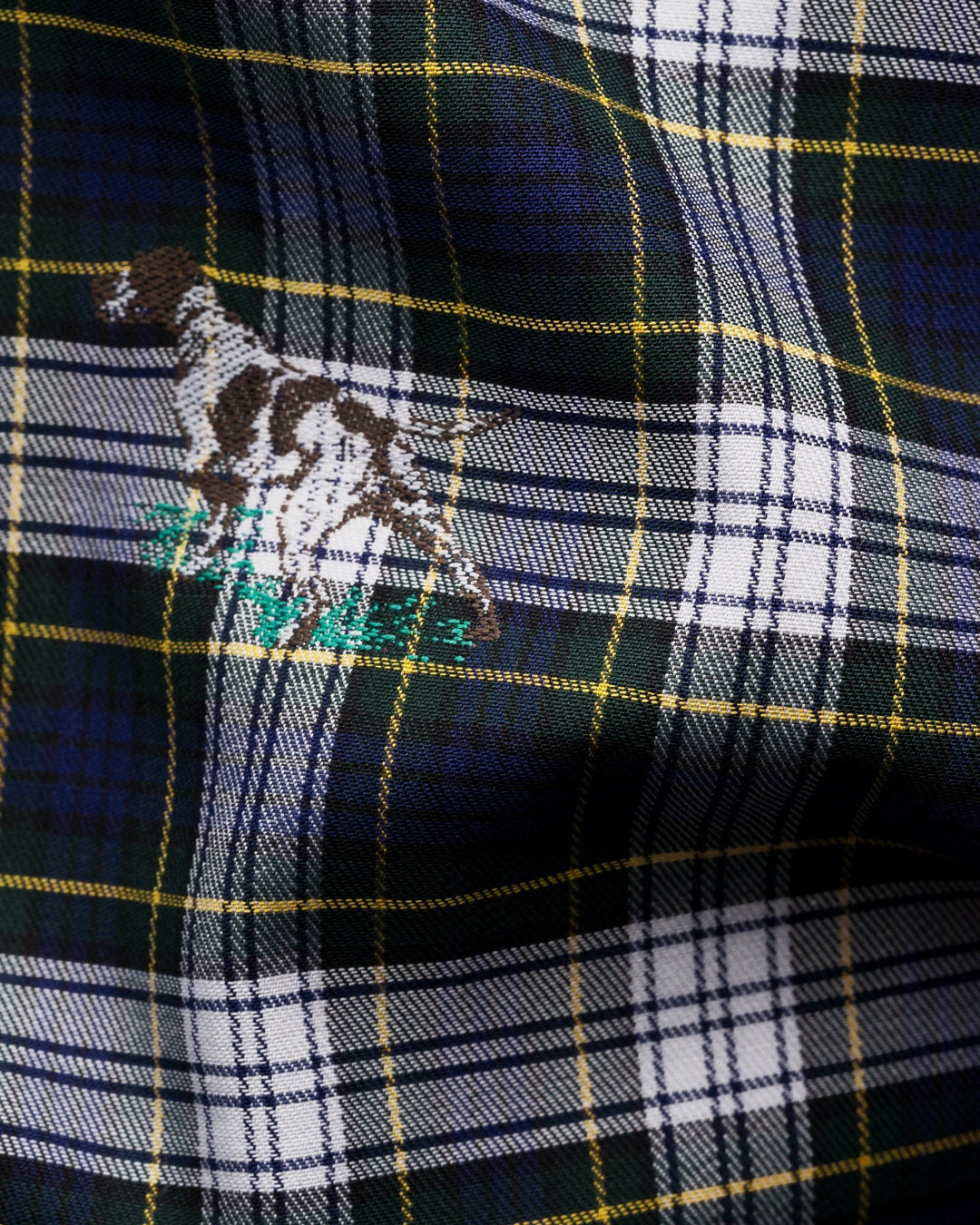Bird Dog Fil Coupé Shirt i tern  - eton i slim fit