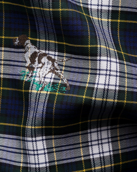 Bird Dog Fil Coupé Shirt i tern  - eton i slim fit
