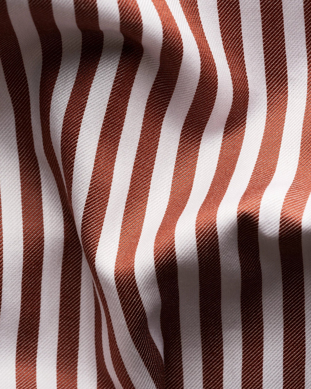 rød/hvid Bengal Striped Signature Twill Shirt fra eton - slim fit