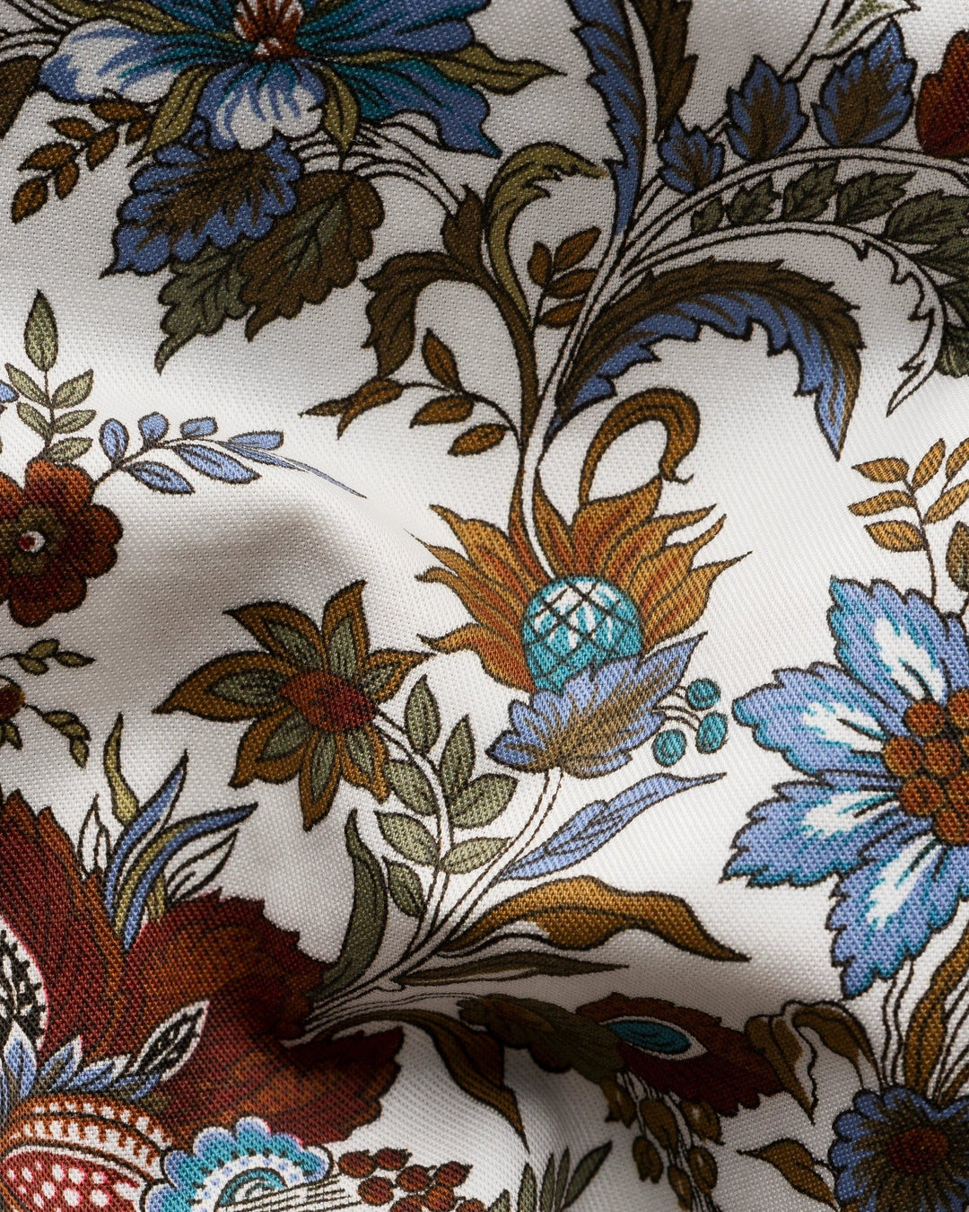 større Floral Print Signature Twill Shirt fra eton -slim fit