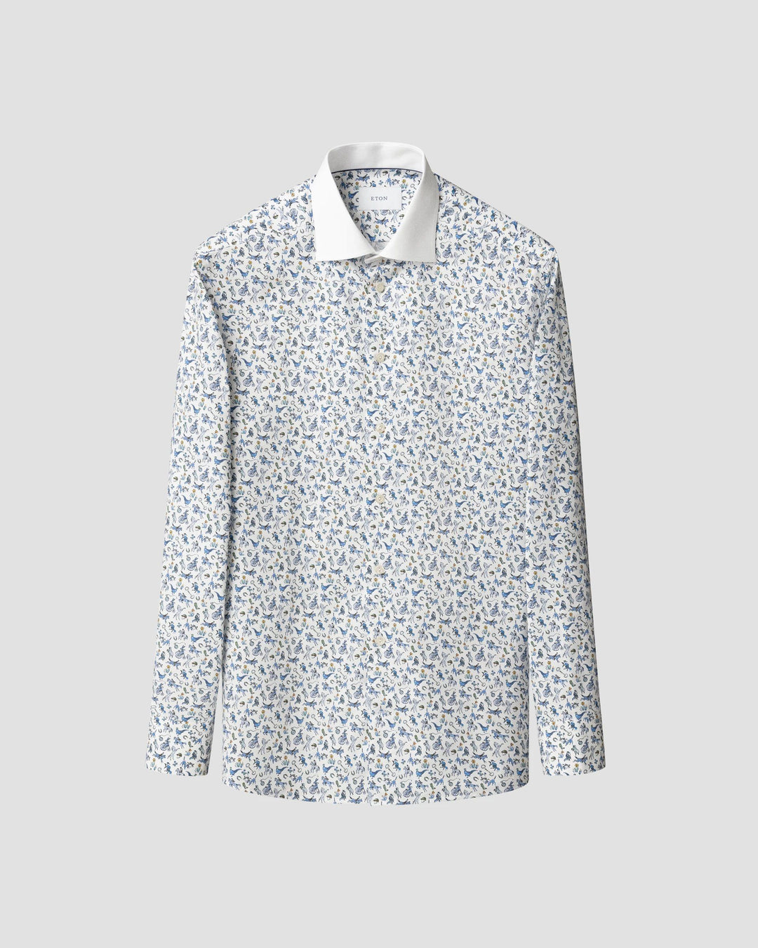 Seasonal Micro Micro Print fra eton - slim fit/contemp