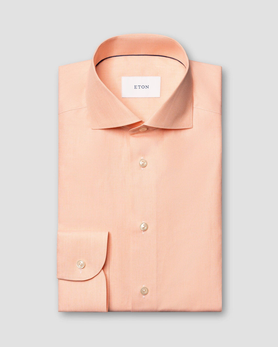 Peach-coloured men's shirt - slim fit