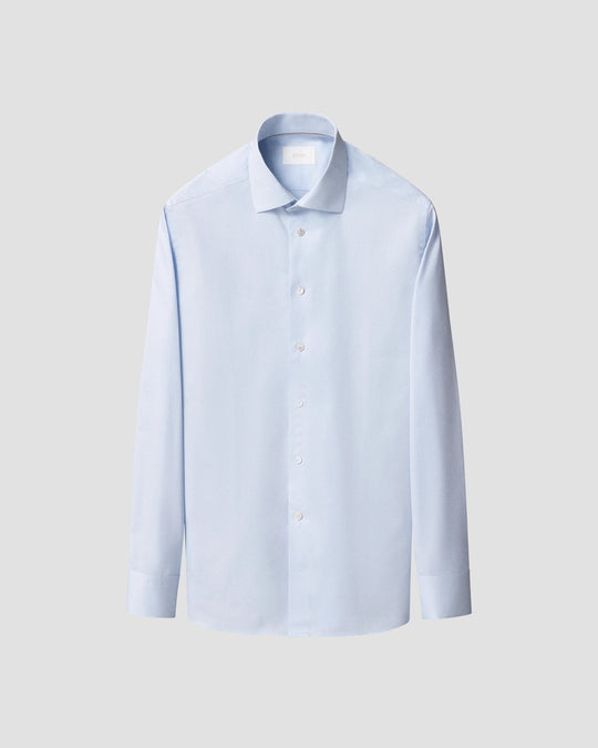 Eton Light Blue Supima 120 Shirt with Cutaway Collar