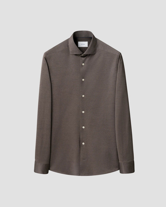 Filo di Scozia Knit Shirt Brun - 10001498739