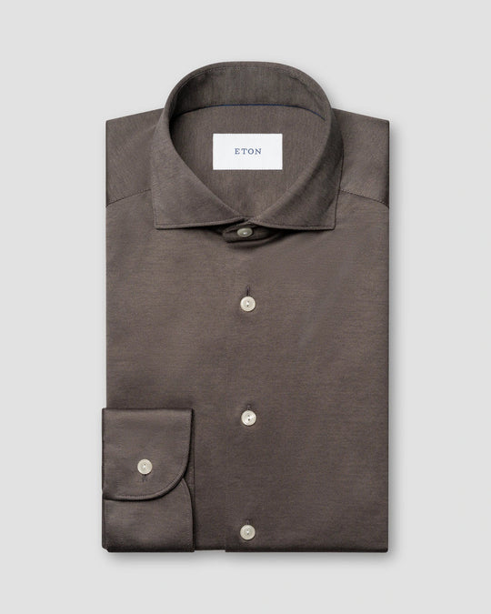 Filo di Scozia Knit Shirt Brun - 10001498739