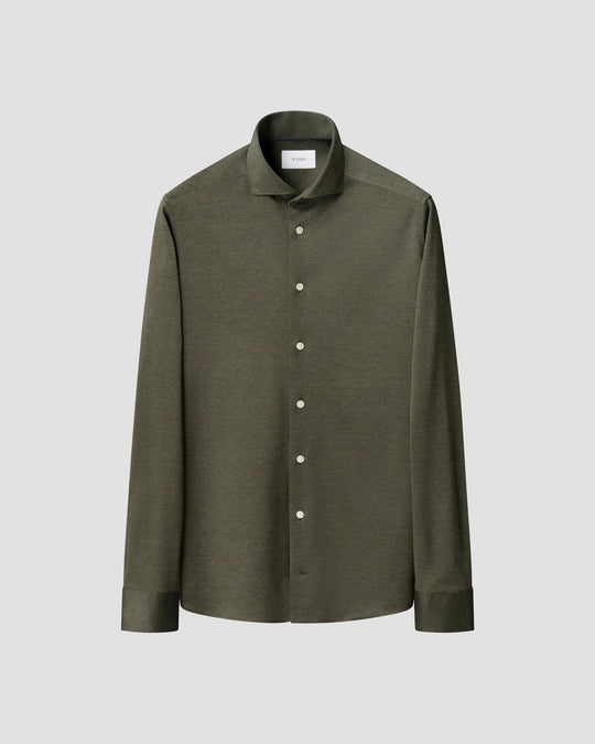 Filo di Scozia Knit Shirt Grøn - 10001498769