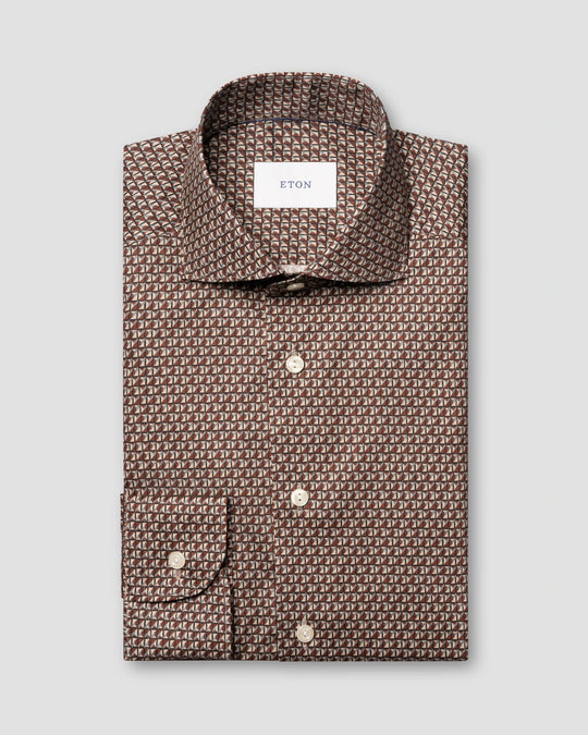 Geometric Signature Twill Shirt - 10001547658